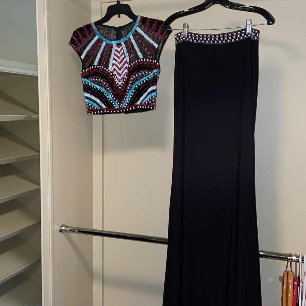 Jovani two piece prom dress